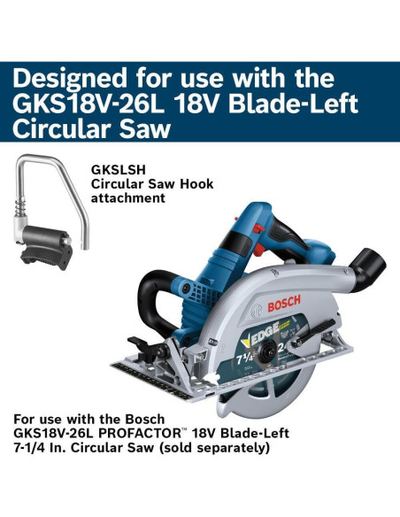Gancho de Sierra Circular Bosch GKSLSH - Acero Duradero Gancho de Sierra Circular Bosch GKSLSH - Acero Duradero
