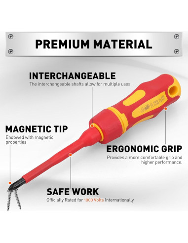 Juego de Destornilladores Aislados HORUSDY 1000V - 13 Piezas