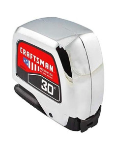 Cinta Métrica Craftsman CHROMELOCK 9.14m con Bloqueo Automático 2