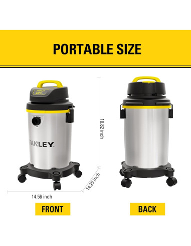 Aspiradora Húmeda/Seca Stanley SL18129 15.14L 4HP Acero Inoxidable