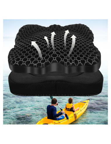 Cojín de Asiento Antideslizante NEW-Vi para Kayak - Gel Impermeable