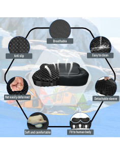 Cojín de Asiento Antideslizante NEW-Vi para Kayak - Gel Impermeable 2