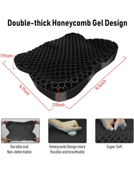 Cojín de Asiento Antideslizante NEW-Vi para Kayak - Gel Impermeable