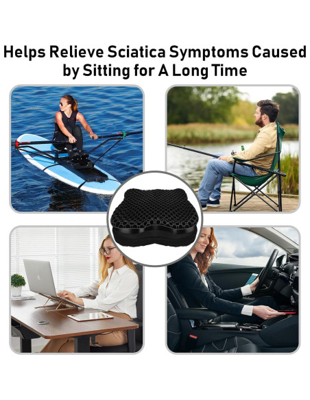 Cojín de Asiento Antideslizante NEW-Vi para Kayak - Gel Impermeable