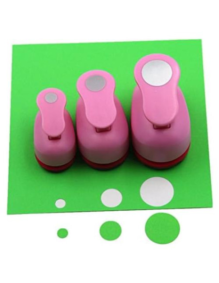 Juego de Troqueles CADY 3 Piezas 8mm 15mm 25mm para Papel