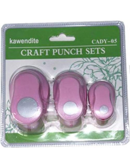 Juego de Troqueles CADY 3 Piezas 8mm 15mm 25mm para Papel