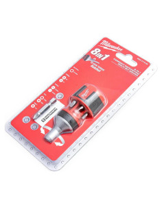 Destornillador Compacto Milwaukee 8 en 1 con Carraca y Puntas