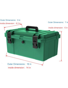 Caja de Herramientas ROPS SNNJKWT Verde 40.64 cm Multiusos 2