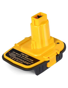 Adaptador de Batería DM18D USB para DeWalt y Milwaukee 18V