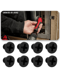 10 Tornillos de Cabeza Plana LT Easiyl M4 6mm Compatible Milwaukee 2