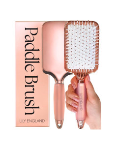 Cepillo Paddle Lily England Rosa Dorado para Todo Tipo de Cabello