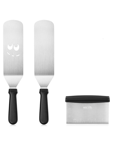 Juego de Espátulas de Acero Inoxidable Nuevo Star 3 Piezas
