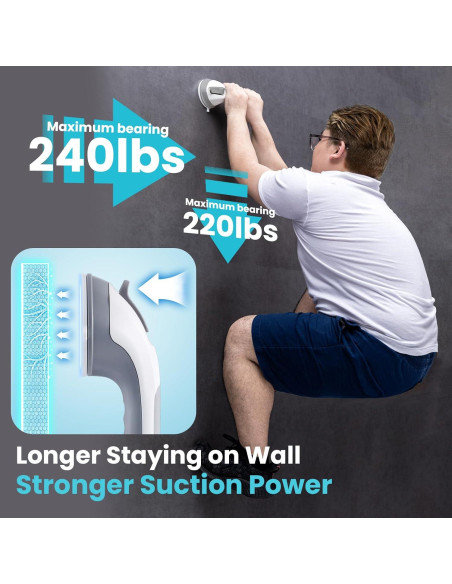 Barra de Ducha TAILI 30.48 cm Gris para Seguridad en Baño