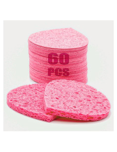 Esponjas Faciales Comprimidas GreenBoll 60 Unidades Naturales