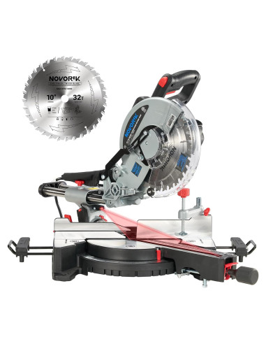 Sierra Ingletadora Deslizante NOVORIK 10" 15A con Láser