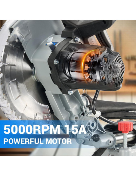 Sierra Ingletadora Deslizante NOVORIK 10" 15A con Láser Sierra Ingletadora Deslizante NOVORIK 10" 15A con Láser