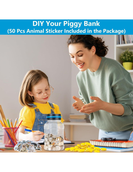 Banco de Ahorro Digital Totola 1.8L con Pantalla LCD Azul