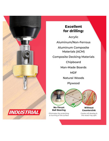 Broca Contraavellanadora Amana Tool 82 Grados 9.53 mm HSS