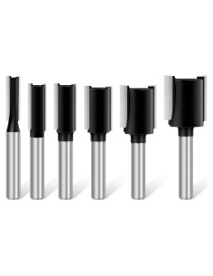 Juego de Brocas de Router Feanron 6 Pcs Carburo 1/4"