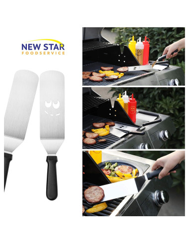 Juego de Espátulas de Acero Inoxidable Nuevo Star 3 Piezas