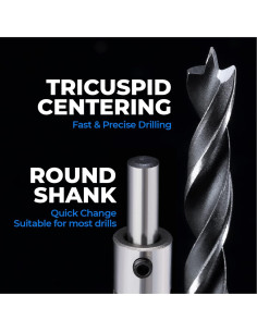 Juego de Brocas de Avellanado Amoolo 7 Piezas para Madera 2