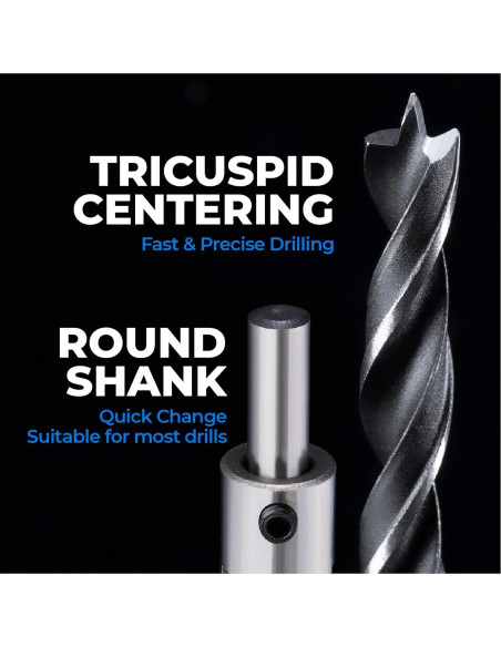 Juego de Brocas de Avellanado Amoolo 7 Piezas para Madera