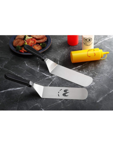 Juego de Espátulas de Acero Inoxidable Nuevo Star 3 Piezas