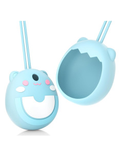 Funda de Silicona Azul para Tamagotchi Pix con Lanyard