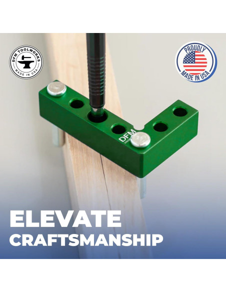 Cuadrado y Buscador de Centro DFM - Herramienta de Carpintería Precisa