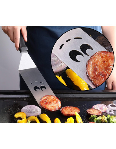 Juego de Espátulas de Acero Inoxidable Nuevo Star 3 Piezas