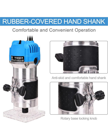 Router de Madera Elevon 800W Eléctrico con 11 Piezas