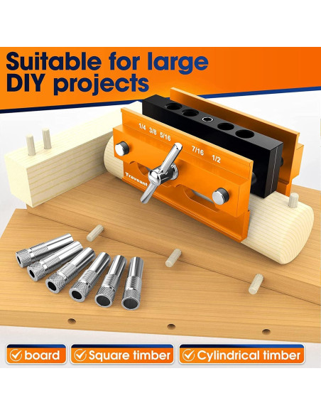 Plantilla de Dowel Autocentrante TRAVEANT 1.11 kg Naranja