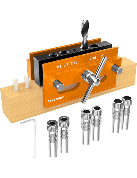 Plantilla de Dowel Autocentrante TRAVEANT 1.11 kg Naranja