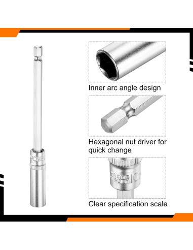 Broca de Conductor de Tuercas 10mm Hexagonal HARFINGTON