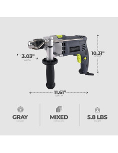 Taladro de Martillo Eléctrico Master Mechanic 7.5A 3000 RPM 2