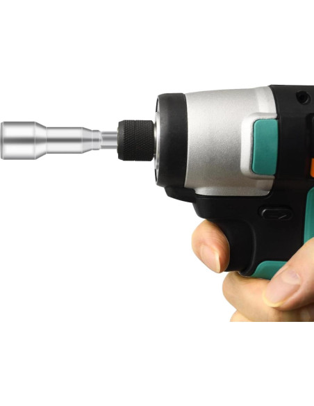 Juego de 12 Brocas Hexagonales Magnéticas YiiSeeJo 6 Tamaños