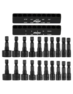 Juego de 20 Destornilladores de Tuerca AMM para Taladro 1/4"