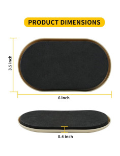 Deslizadores de Muebles Ovalados New Space 8 Piezas 9 x 15 cm 2