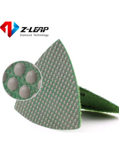 Discos de Lijado Triangulares Z-LEAP 80mm Grano 800 - 2 Pcs 2