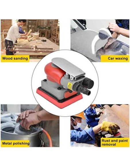 Lijadora Neumática FTVOGUE 75x100mm 10000 RPM para Madera y Metal