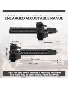 Paquete de 2 Plantillas delgadas para Sierra de Banco MorningRo 2