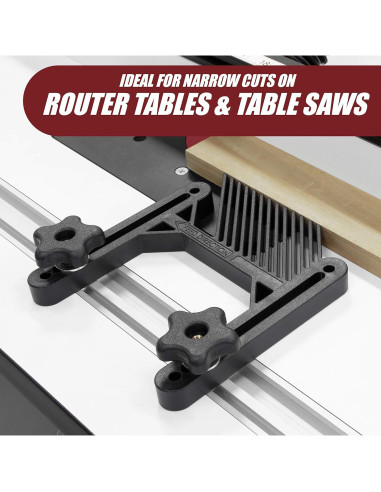 Featherboard Fulton Deluxe con barra de inglete y tornillos T