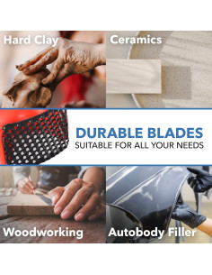 Herramienta de Raspado Surform IMPRESA 2-Pack para Arcilla y Madera 2