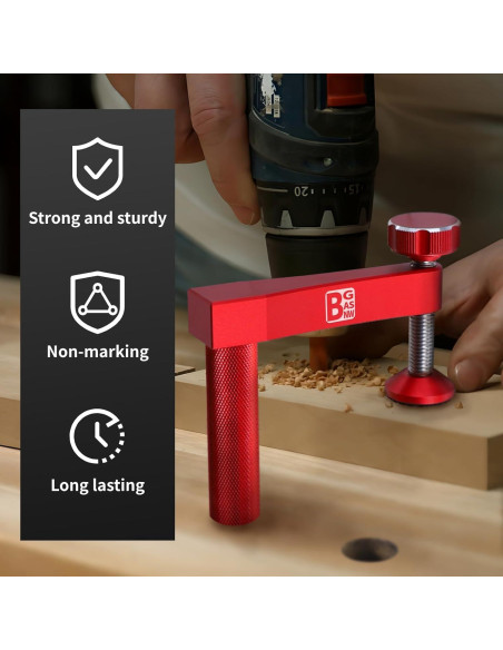 Abrazadera de perro de banco BGASNW 19 mm sin marcas