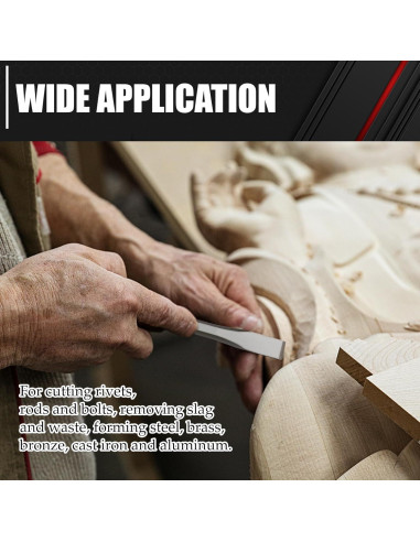 C&T Set de Cinceles Fríos 3 Piezas 9.5, 12.7, 15.9 mm