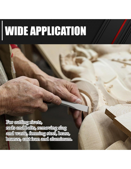 C&T Set de Cinceles Fríos 3 Piezas 9.5, 12.7, 15.9 mm