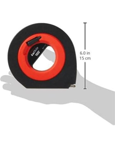 Cinta Métrica de Acero Lufkin Speedwinder 30.5 m Hi-Viz Naranja