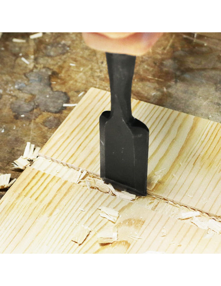 Cincel Japonés KAKURI Oire Nomi 12mm Hoja Acero Al Carbono