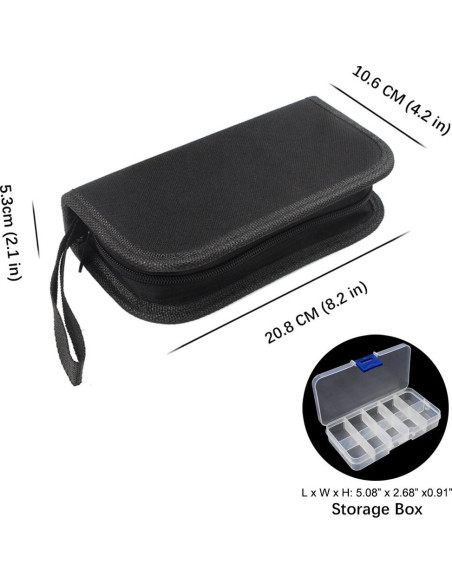 Kit de Lima de Madera ADVcer - 12 Archivos Metálicos con Estuche