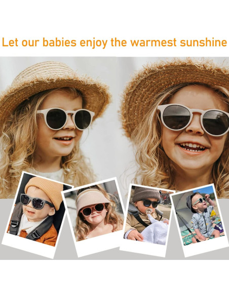 Gafas de Sol Polarizadas HJSTES para Bebés 0-3 Años - Protección UV400